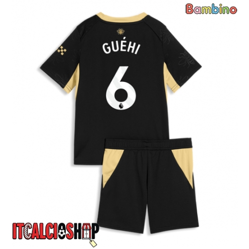 Manchester City Marc Guehi #6 Seconda Maglia Bambino 2026-27 Manica Corta (+ Pantaloni corti)